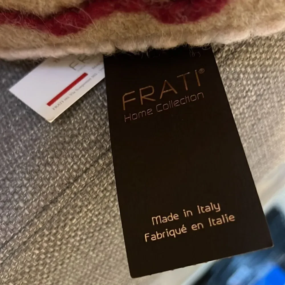 Frati Home‎ Collection Soft Wool Christmas Throw Pillow